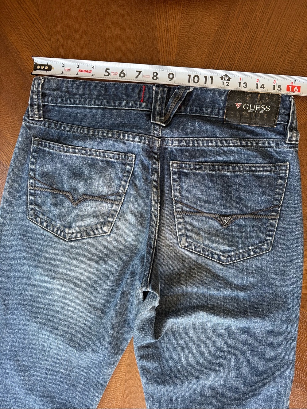 GUESS Blue Denim Jeans Back Pocket Detail